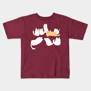 lazy cats Kids T-Shirt